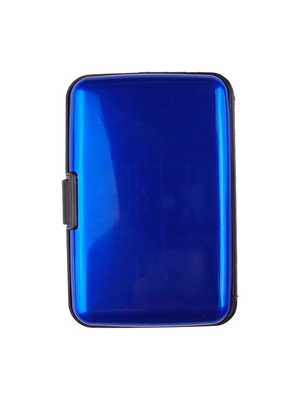 Waterproof 6 Slots RFID Blocking Credit Card Protector Aluminum ID Case Hard Shell Business Card Holder Metal Wallet for Men or Women