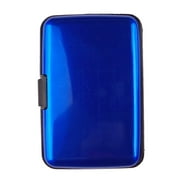 Walbest Waterproof 6 Slots RFID Blocking Credit Card Protector Aluminum ID Case Hard Shell Business Card Holder Metal Wallet for Men or Women