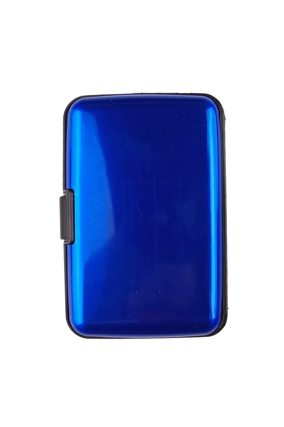 Waterproof 6 Slots RFID Blocking Credit Card Protector Aluminum ID Case Hard Shell Business Card Holder Metal Wallet for Men or Women