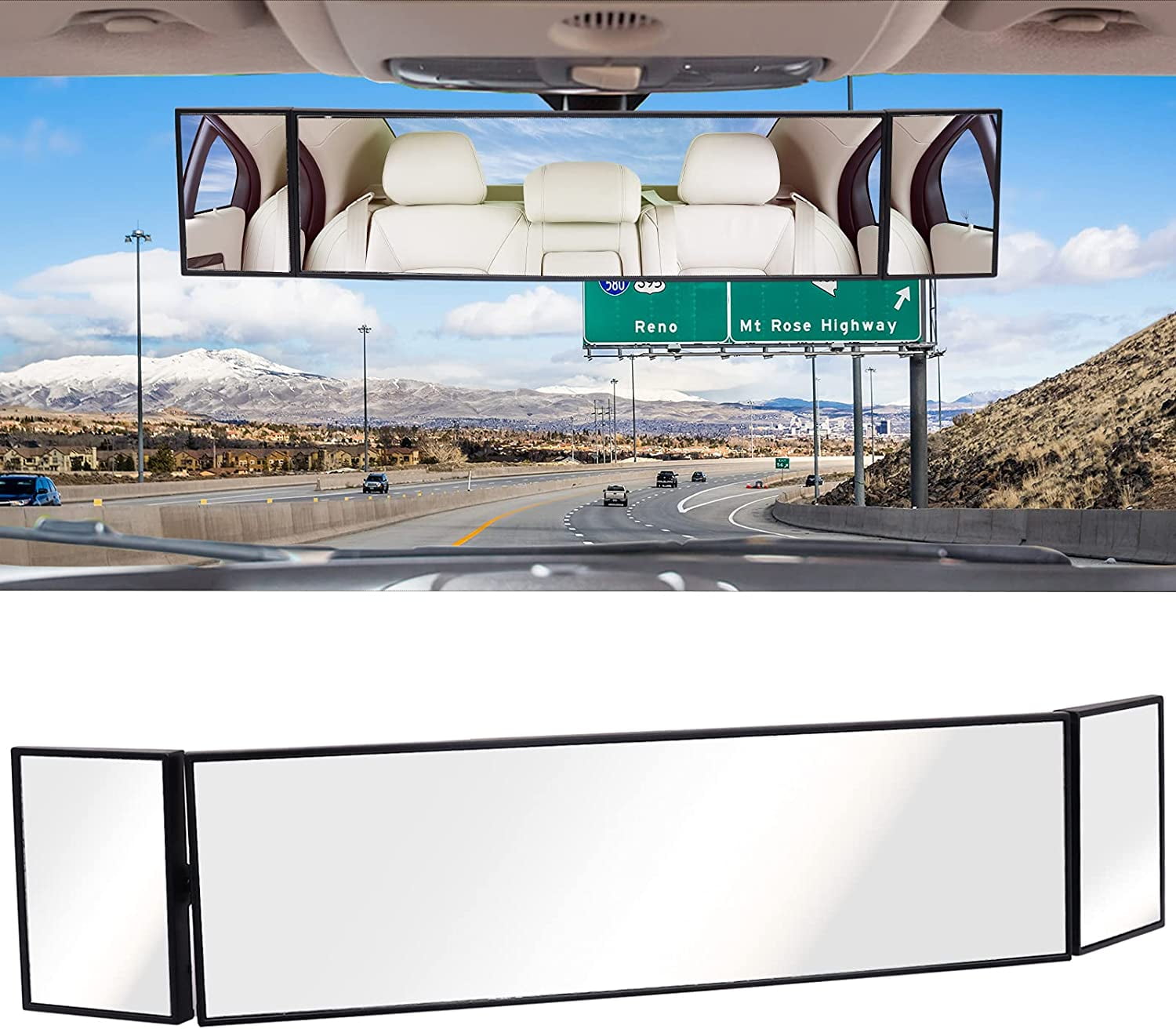 Walbest Wide Angle Rear View Mirror, 15.2