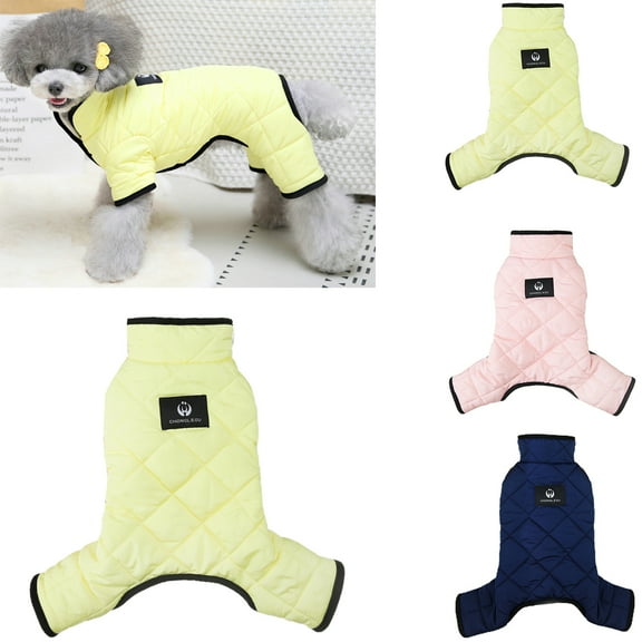 Walbest Winter Dog Coat Fleece Pet Dog Clothes Windproof Dog Sweater Warm Fleece Padded Winter Dogs Cats Puppy Small Medium Large