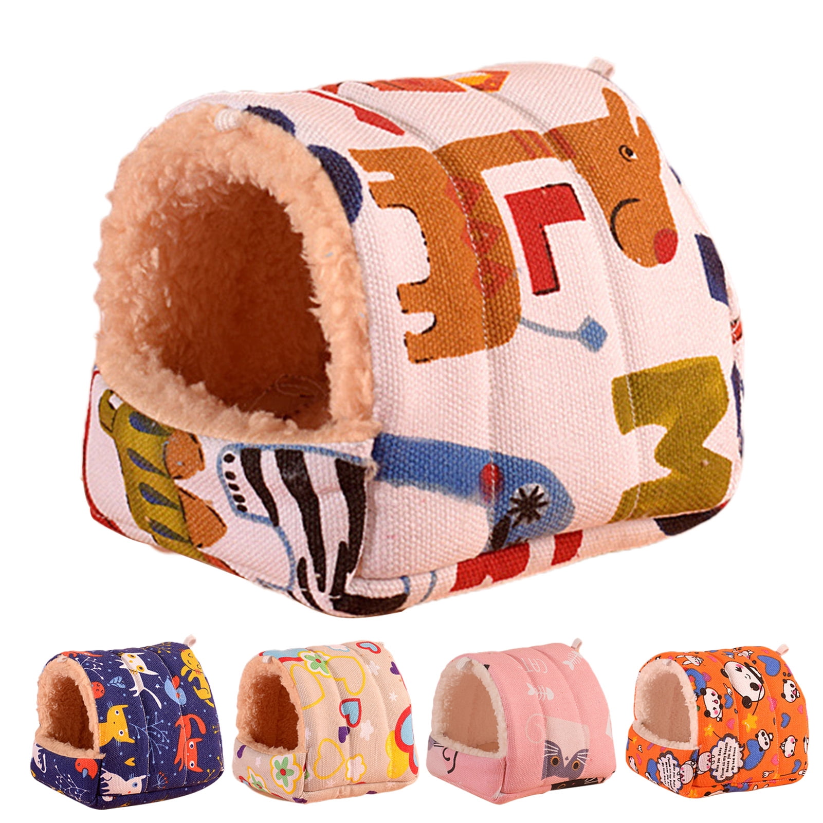 Walbest Winter Warm Hamster Bed, Small Animal Cage Accessories Bedding for Guinea Pig Chinchilla