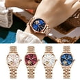 thumbnail image 1 of Walbest Women Watch Waterproof Luminous Stainless Steel Strap Round Calendar Display Rhinestones Dress Wristwatch, 1 of 5