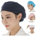 thumbnail image 1 of Walbest Women's Factory Sanitary Hat, Elastic Soft Breathable Dust-proof Cap Kitchen Restaurant Bakery Chef Hat Waiter Cap, 1 of 7