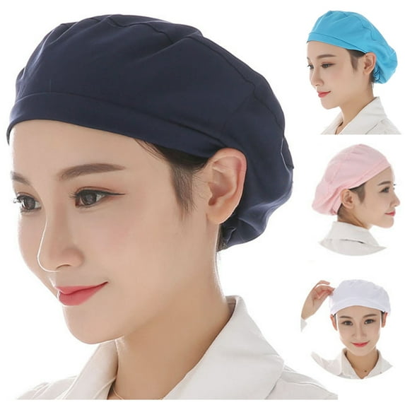 Walbest Women's Factory Sanitary Hat, Elastic Soft Breathable Dust-proof Cap Kitchen Restaurant Bakery Chef Hat Waiter Cap