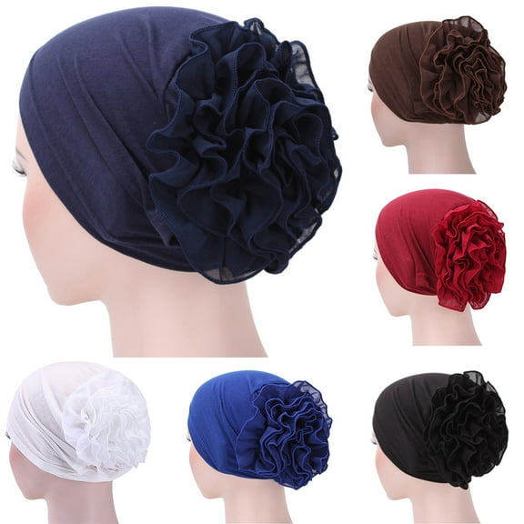 Walbest Womens Flower Hat Cap Elastic Cotton Turban Beanie Head Scarf Wrap Chemo Cap