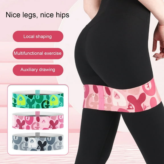 Walbest Yoga Sports Resistance Band, Working Out Exercise Loop Band Training Tension Band, Women Body Stretching Elastic Band Home Gym Workout Equipment