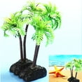 thumbnail image 1 of Walbest lastic Palm Tree Plant Underwater Aquarium Ornament, 2.56-Inch, 1 of 7
