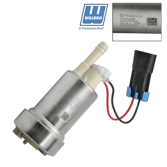Walbro Racing High Flow F90000267 E85 Flex Fuel Pump 450LPH For 750+ HP