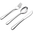 thumbnail image 1 of Walchoice 12-Piece Kids Silverware Set, Stainless Steel Toddler Flatware Cutlery Set, Metal Tableware Service for 4, Include Knives Forks Spoons, 1 of 7