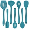 Walchoice 7Piece NonStick Silicone Cooking Set, Blue Kitchen Tools