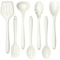 thumbnail image 1 of Walchoice 7-Piece Silicone Cooking Utensils Set, White Kitchen Utensils, Non-stick Gadgets Tools Include Slotted Turner, Soup Ladle, Pasta Server, 1 of 7