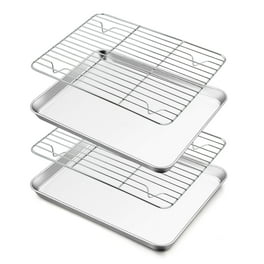 Manss 16'' Stainless Steel Baking Sheet Cooling Rack Set, Heavy