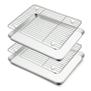 only fire Stainless Steel Baking Sheet with Rack Roasting Pans for Smokers  and Pellet Grills Great Kitchen Baking Accessories