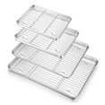 Walchoice Baking Sheet with Rack Set, Stainless Steel Large Cookie