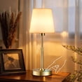thumbnail image 1 of Walchoice Cordless Table Lamp, Adjustable Height Rechargeable Wireless Lamp, 3 Color Temperatures & Stepless Dimming, Portable Touch Desk Lamp for Bedroom, Nightstand, Dining Table, Restaurant, Gold, 1 of 11