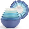 thumbnail image 1 of Walchoice Mixing Bowls with Airtight Lids Set of 6, Plastic Nesting Bowls Prep Bowls for Mixing, Serving, Kitchen Preparing, Storage, Microwave & Freezer Safe, 1 of 8