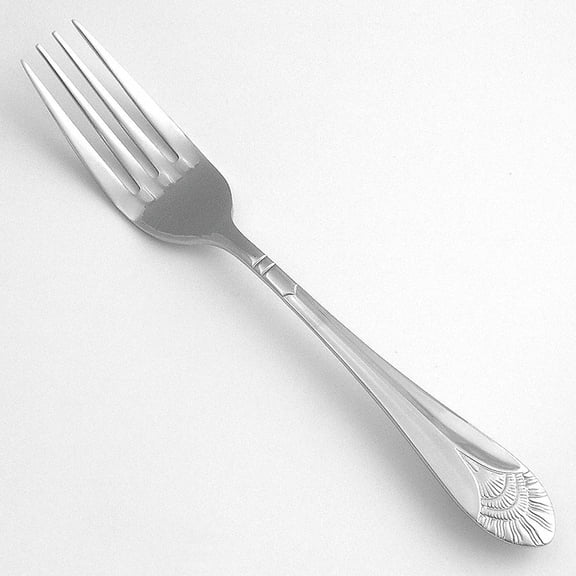 Walco Art Deco Stainless Steel Dinner Forks, Silver, Pack Of 24 Forks