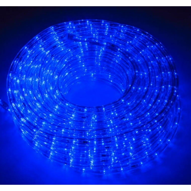 Walcut 100Ft 2 Wire LED Rope Lights, Cool White Lights with Clear PVC Jacket, Connectable and Flexible, for Indoor Wedding Christmas Party and Waterproof for Outdoor Decoration Walcut 100Ft 2 Wire LED Rope Lights, Cool White Lights with Clear PVC Jacket, Connectable and Flexible, for Indoor Wedding Christmas Party and Waterproof for Outdoor Decoration