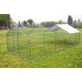 thumbnail image 1 of Walcut 20x10 ft. Large Metal Chicken Coop with Waterproof Cover,Chicken Wire Cage Walk in Chicken Run Coops, 1 of 6