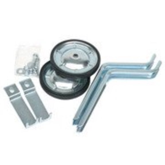 Wald 252 Training Wheels Kids Steel Silver Black Fits 16-20inch Pair