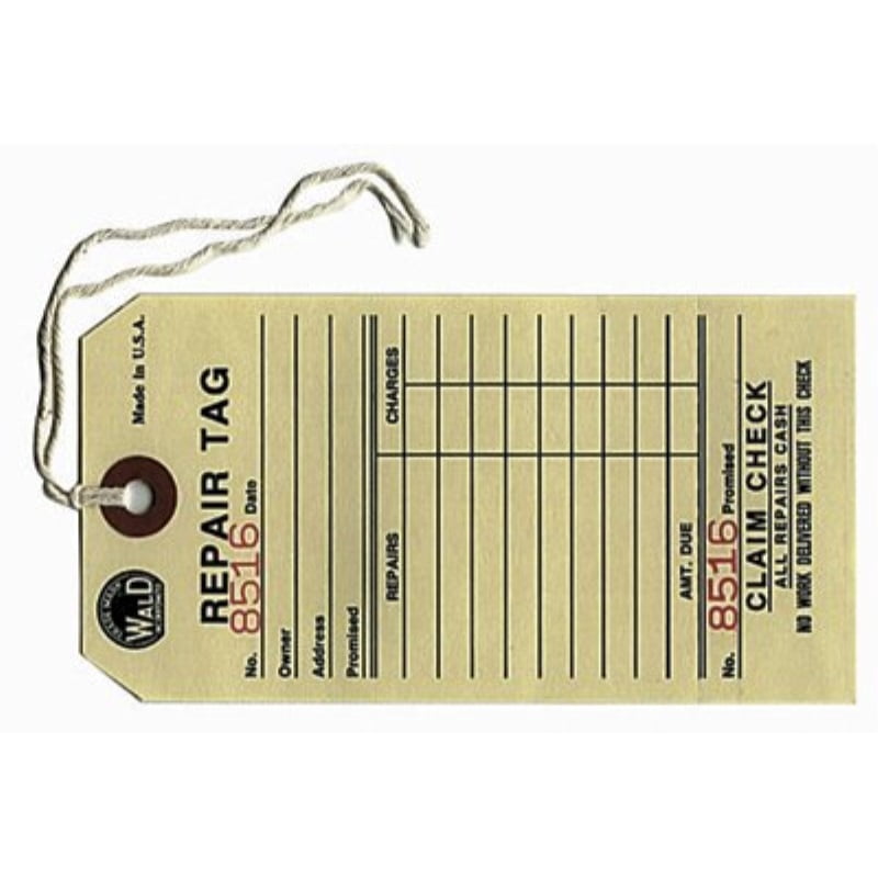 wald repair tags - box of 500