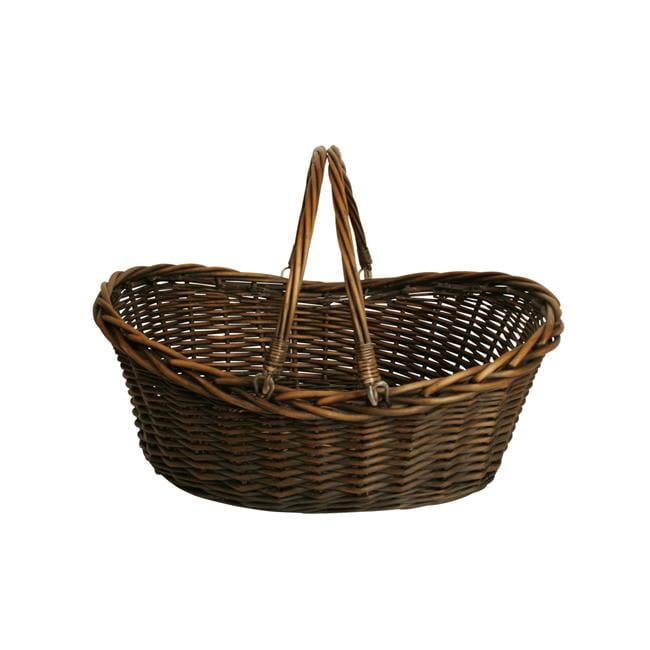 Wald Imports 1001-LG 19.5 in. Dark Willow Basket