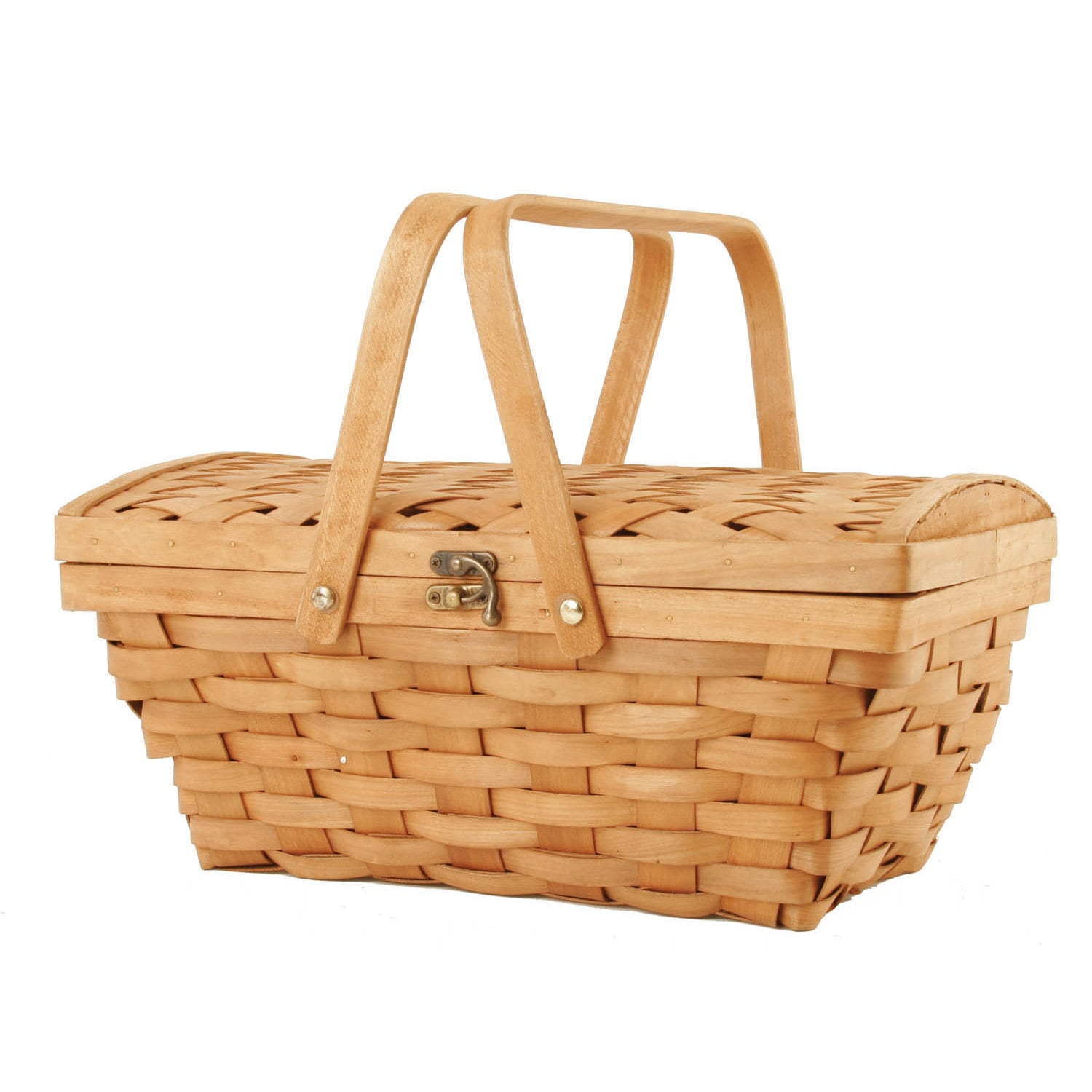 Wald Imports 14inch Woodchip Picnic Basket