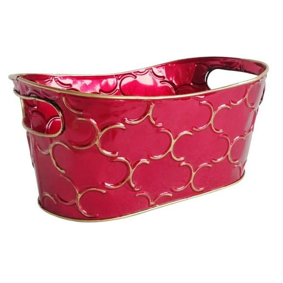 Wald Imports 2338-D4 9 in. Burgundy Container