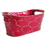 Wald Imports 2338-D4 9 in. Burgundy Container