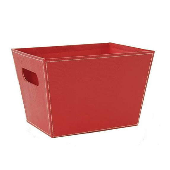 Wald Imports 7116-RED 8.25 in. Paperboard Tote Red Pack of 2