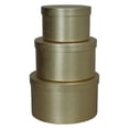 thumbnail image 1 of Wald Imports 7208-GOLD Stacking Boxes with Lids, Gold - Set of 3, 1 of 1