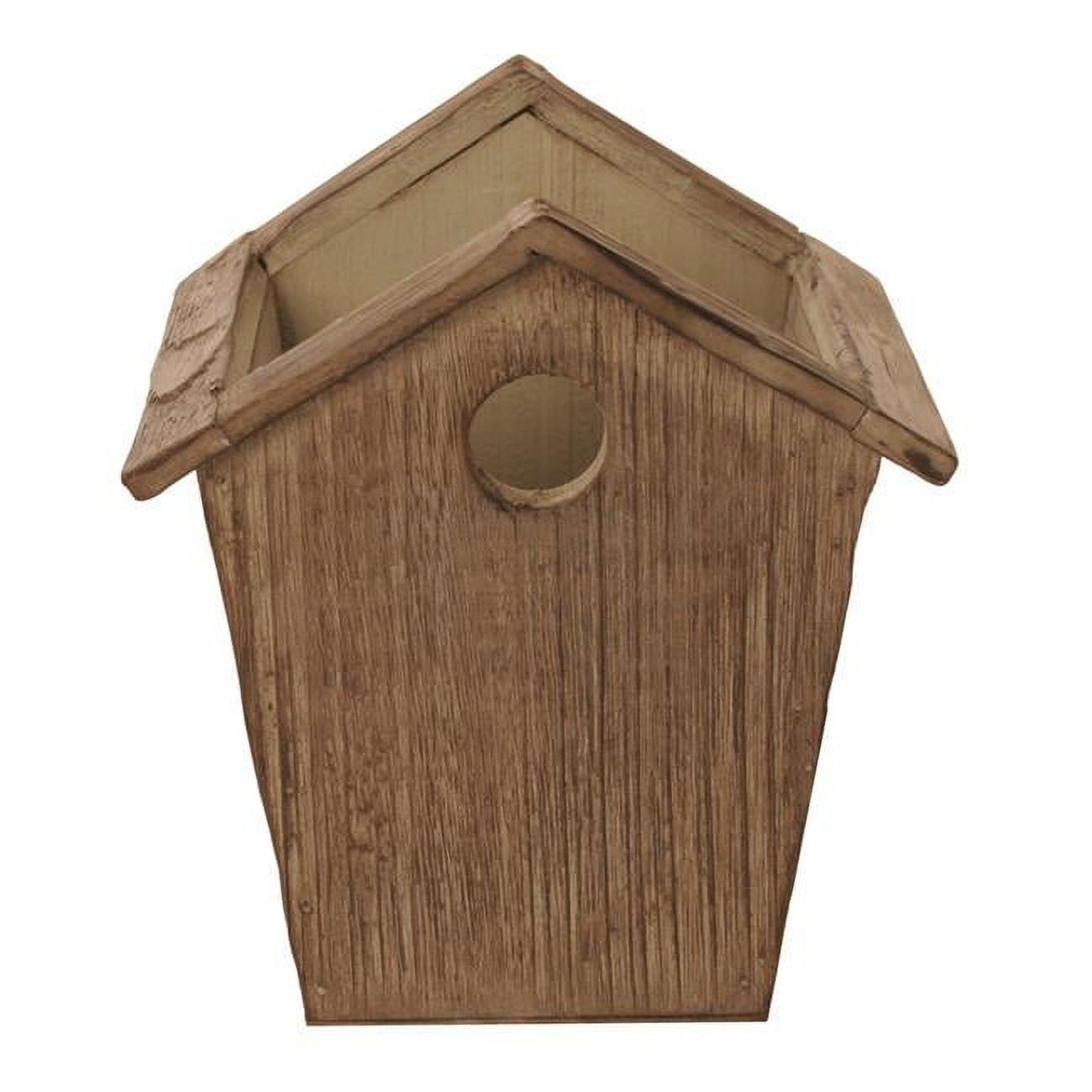 Wald Imports 8541 4.75 in. Rustic Wood Birdhouse Planter Pack of 2 ...