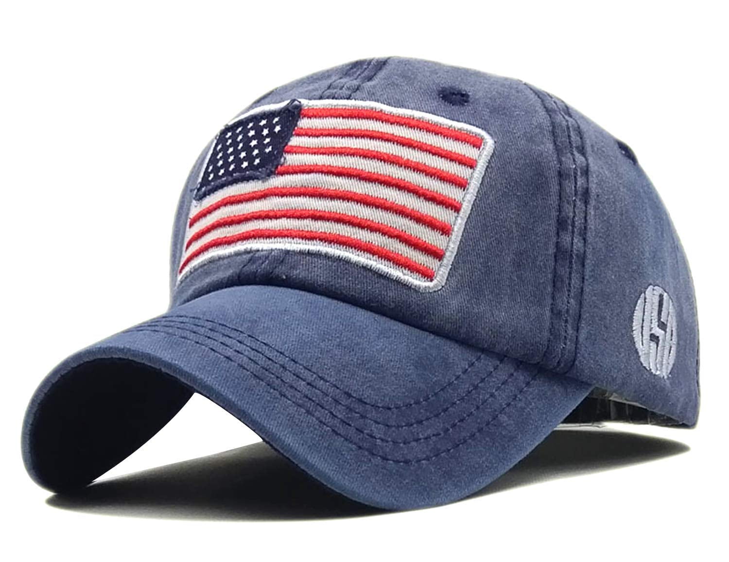 American Flag Trucker Hat - Embroidered USA Baseball Cap, Adjustable Snapback For Men & Women | Casual Patriotic Wear