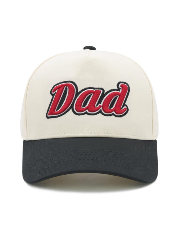 Dad Hats for Men, New Dad Gifts, 3D Embroidered Adjustable Two Tone Daddy Hat, Fathers Day Birthday Gifts from Daughter Son Wife