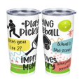thumbnail image 1 of Waldeal Pickleball Tumbler with Lid, Playing Pickleball Improves Memory Pickleball Gifts, Christmas/Birthday Gift for Pickleball Lovers, 20 oz Stainless Steel Vacuum Insulated Travel Cup Coffee Mug, 1 of 7