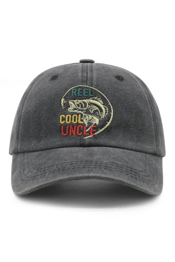 Uncle Hat for Men, Father's Day Gifts for Uncle, Retirement Birthday Gift for Fisherman Fishing Lovers, Adjustable Cotton Baseball Cap