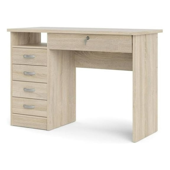 Walden Desk with 5 Drawers, Oak Structure