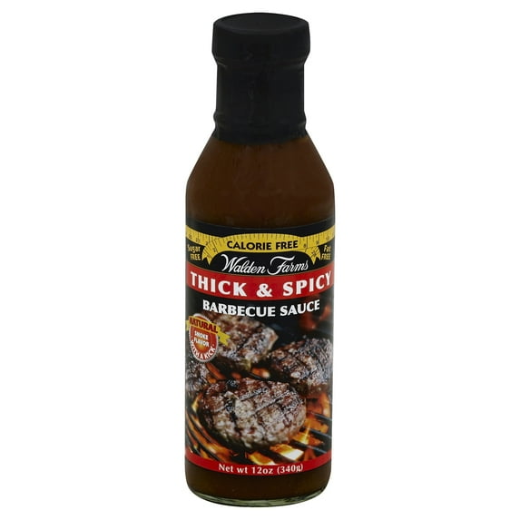 Walden Farms Barbecue Sauce Thick & Spicy 12 fl oz (Pack of 6)