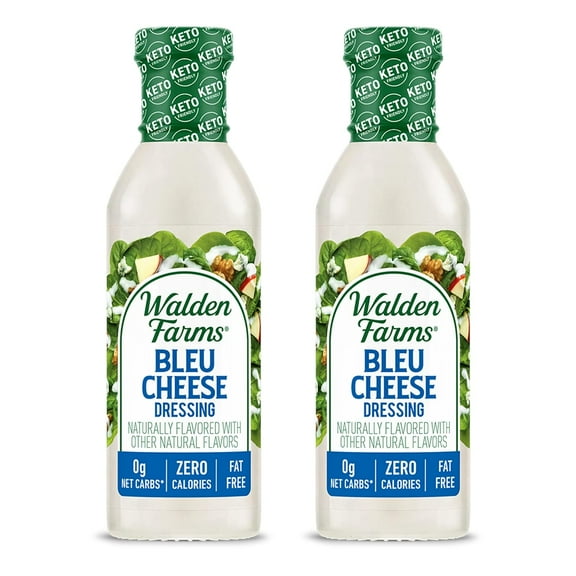 Walden Farms, Bleu Cheese Dressing, 12 fl oz Pack of 2