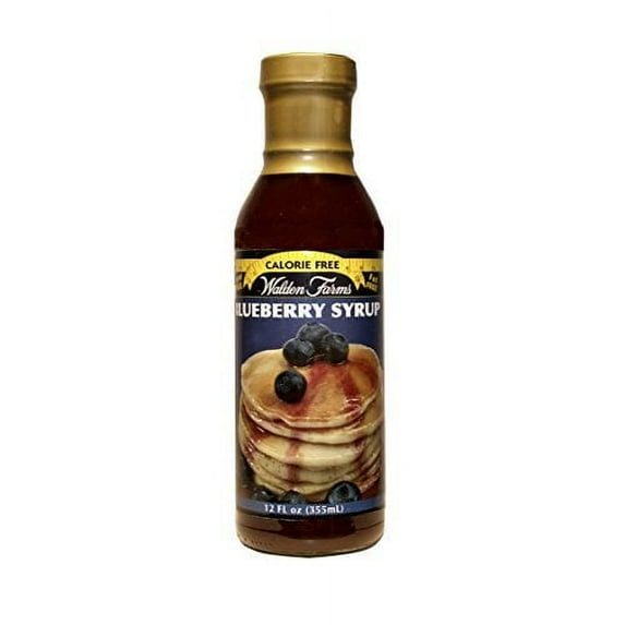 Walden Farms Blueberry SYRUP - Sugar Free, Calorie Free, Fat Free, Carb Free, Gluten Free - 6 Bottle