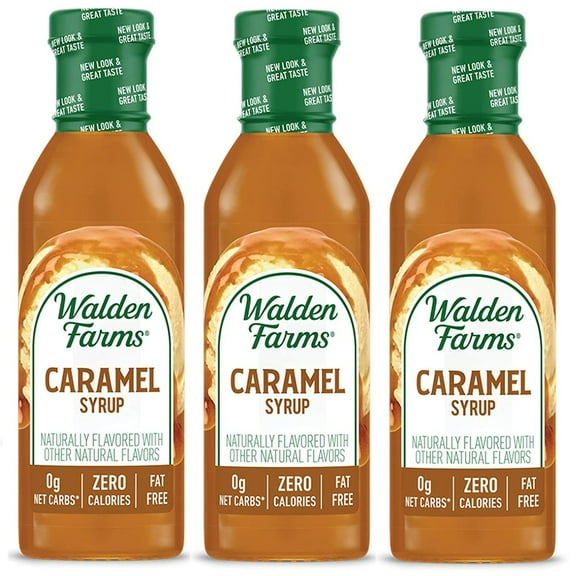 Walden Farms Calorie Free Coffee Creamer (3 Bottles) Flavor: Caramel