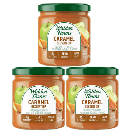 Walden Farms Calorie Free Dessert Dips Flavor: Caramel, Pack: 3 Jars