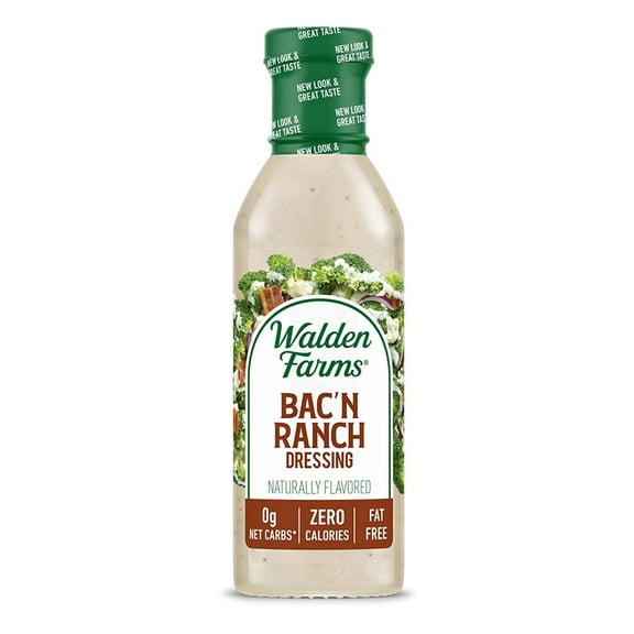 Walden Farms Calorie Free Dressing Bacon Ranch -- 12 fl oz Pack of 4