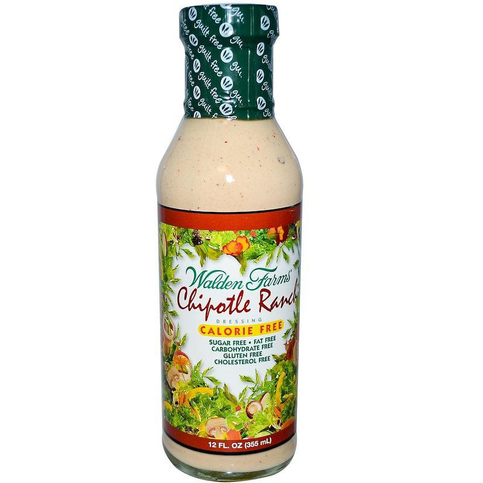 Pack Of 2 Walden Farms Chipotle Ranch Dressing & Vinaigrette - 12 oz (Packaging May Vary)