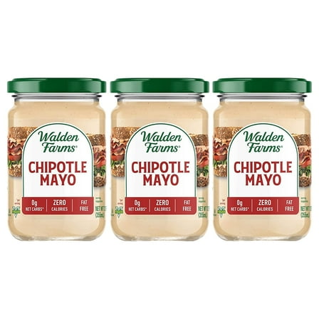 Walden Farms Calorie Free Flavored Mayo Flavor: Chipotle, Size: 3 Jars