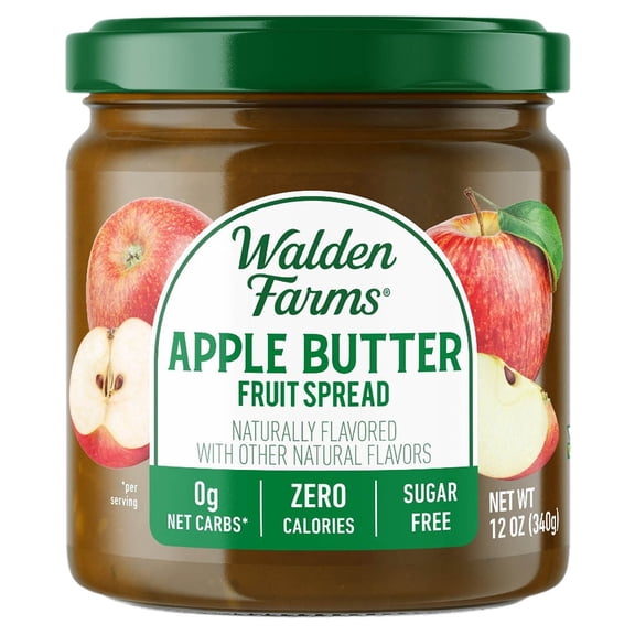 Walden Farms Calorie Free Fruit Jam & Jellies Flavors: Apple Butter, Pack: 3 Jars