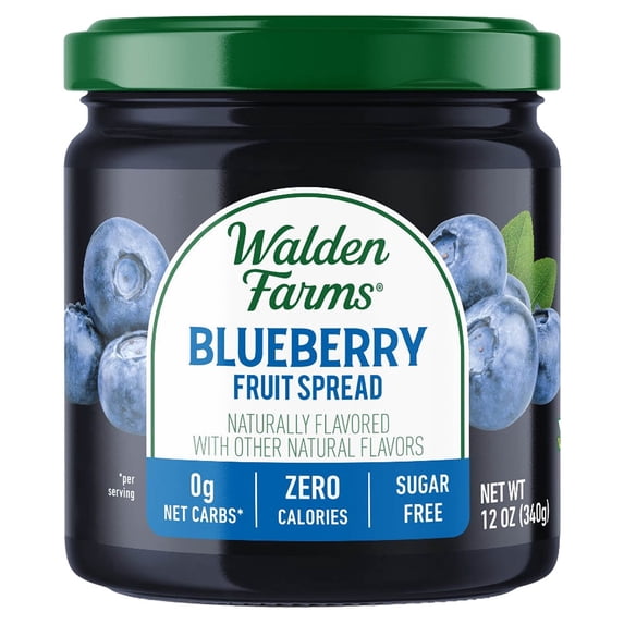 Walden Farms Calorie Free Fruit Jam & Jellies Flavors: Blueberry, Pack: 3 Jars