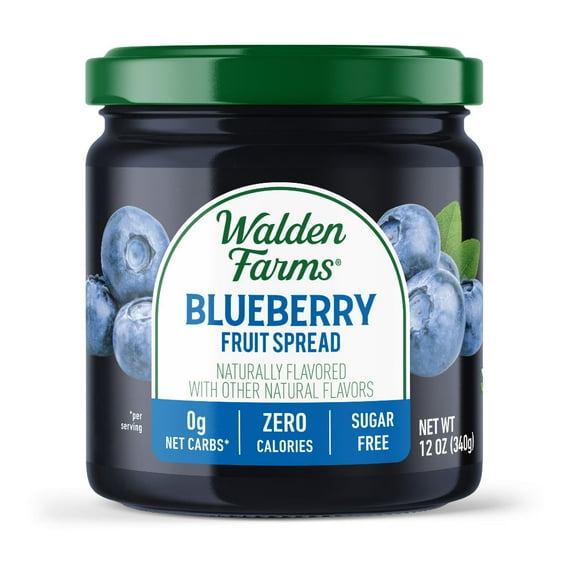 Walden Farms Calorie Free Fruit Jam & Jellies Flavors: Blueberry, Pack: Case of 6