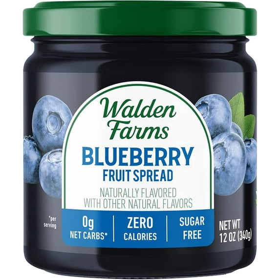 Walden Farms Calorie Free Fruit Spread Blueberry 12 oz Pack of 3